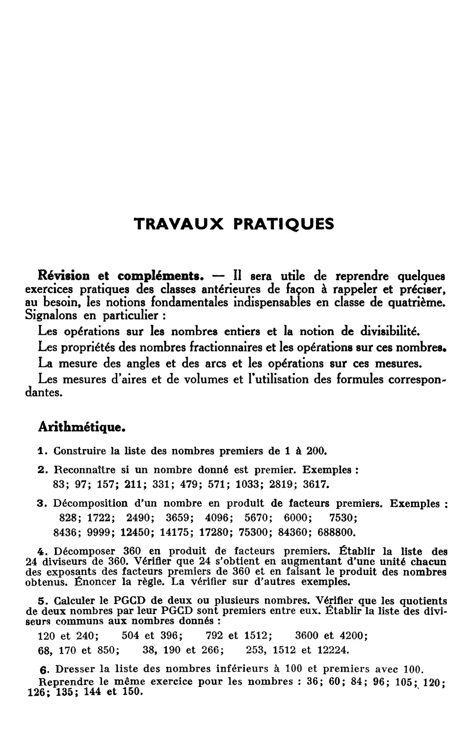 LIVRE III : TRAVAUX PRATIQUES ET ASTRONOMIE