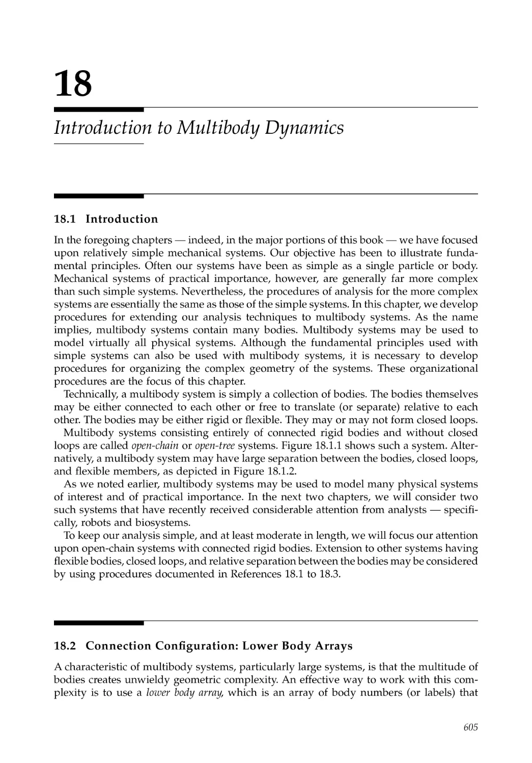 18.  Introduction to Multibody Dynamics