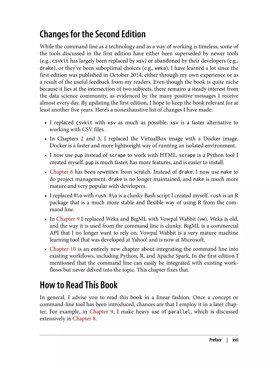 Changes for the Second Edition
How to Read This Book