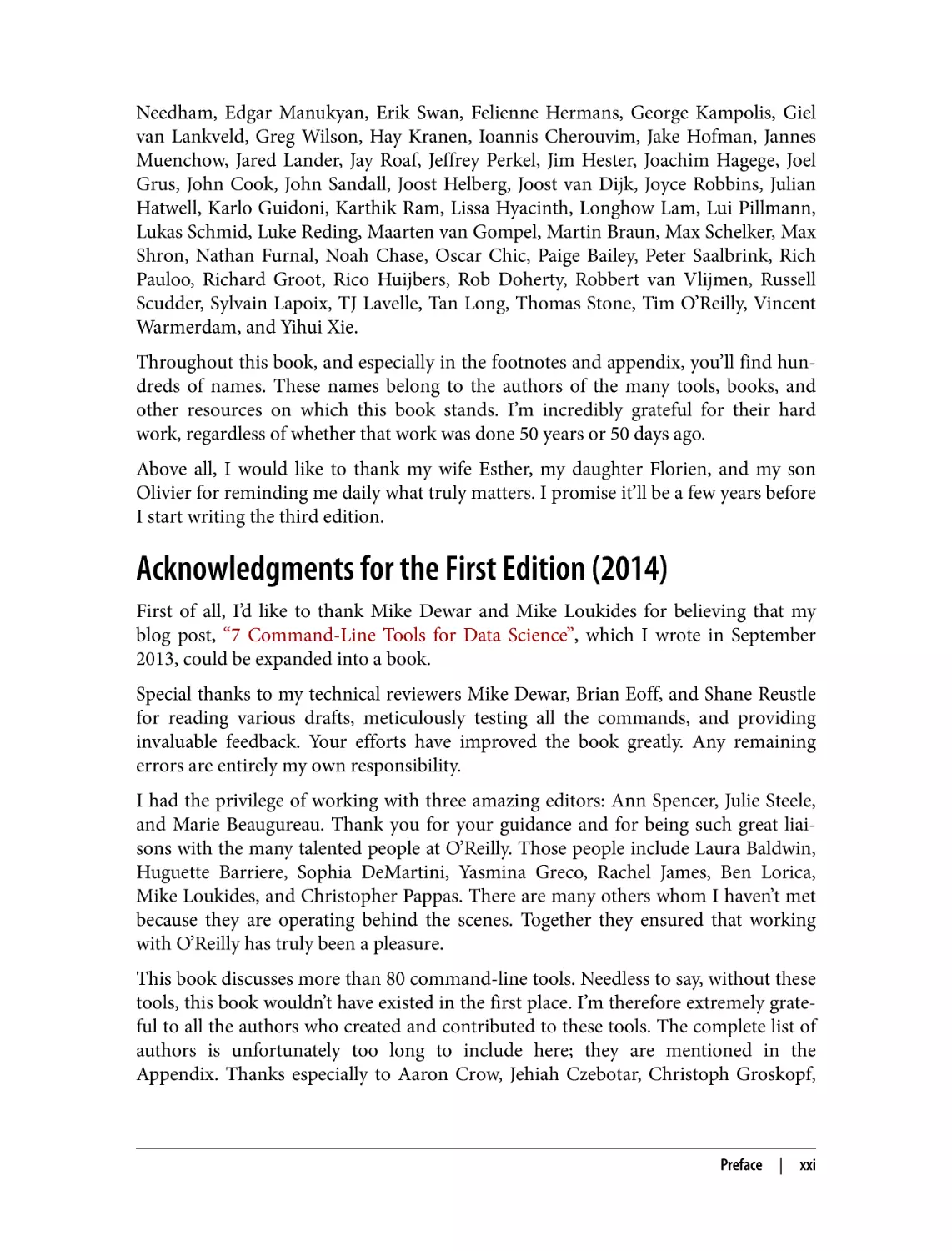 Acknowledgments for the First Edition (2014)