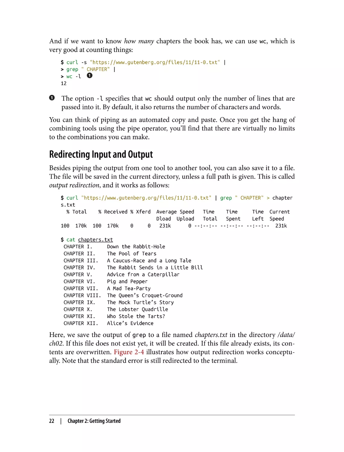 Redirecting Input and Output