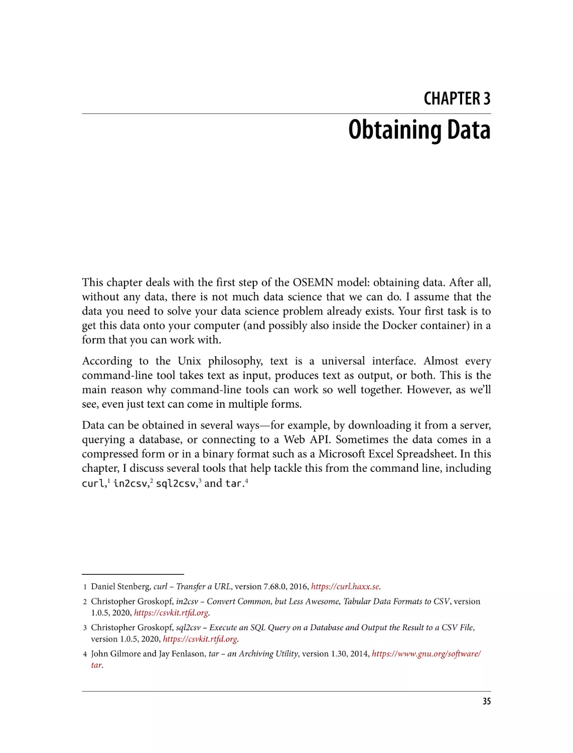 Chapter 3. Obtaining Data
