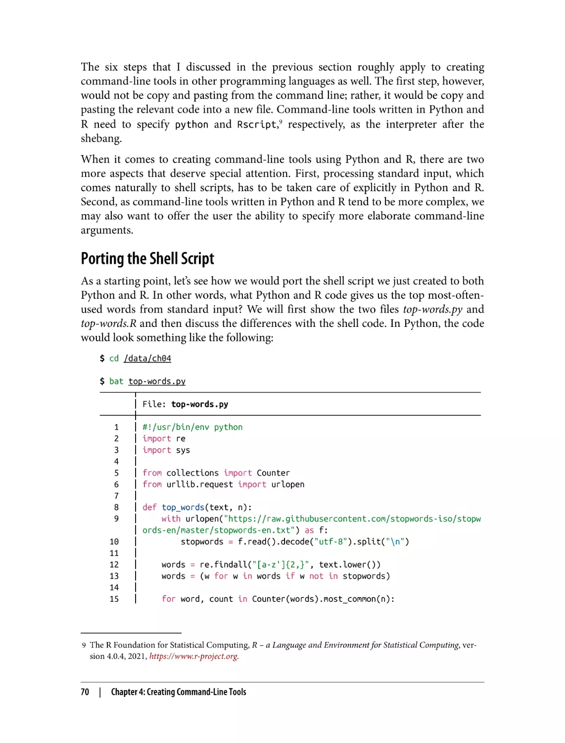 Porting the Shell Script