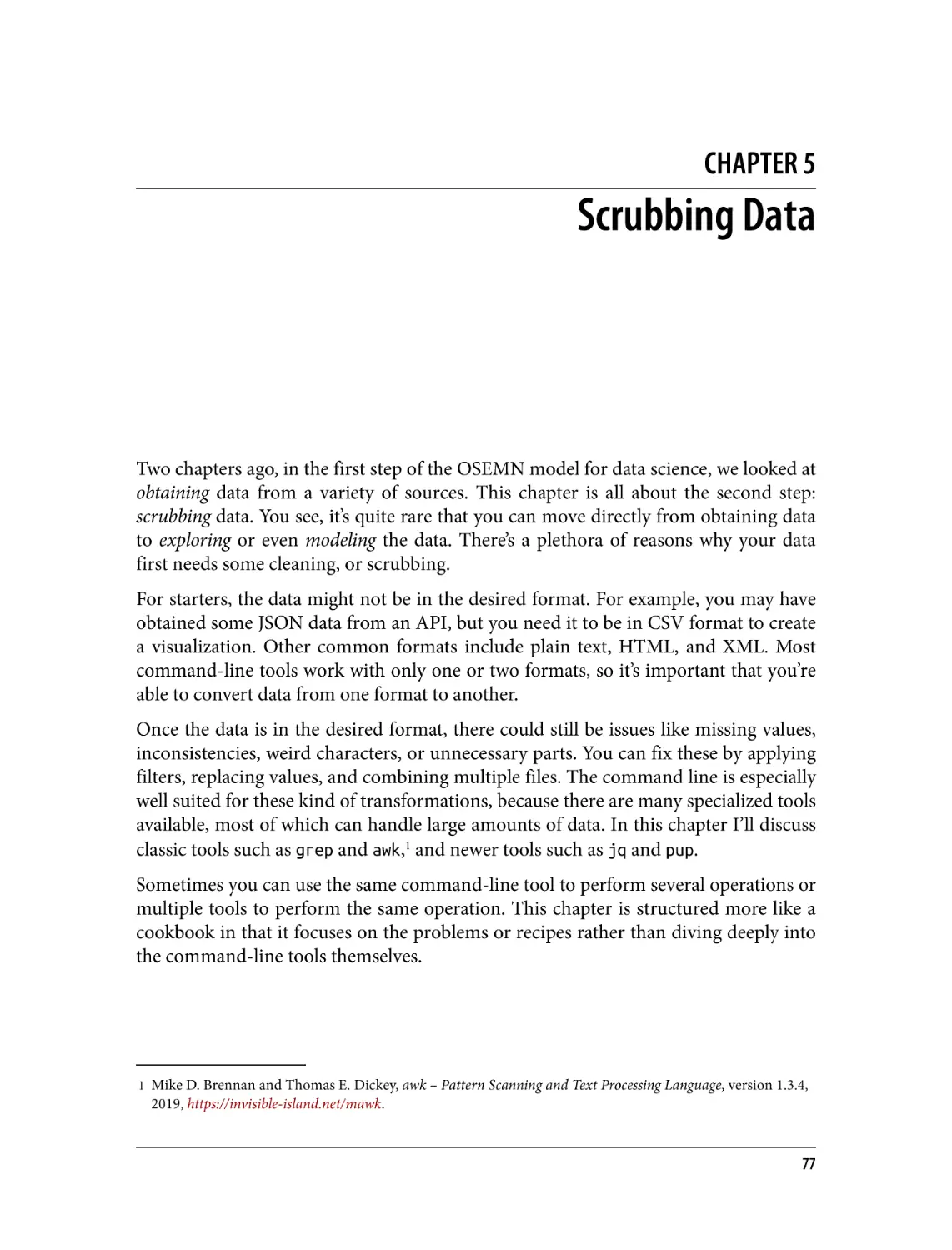 Chapter 5. Scrubbing Data