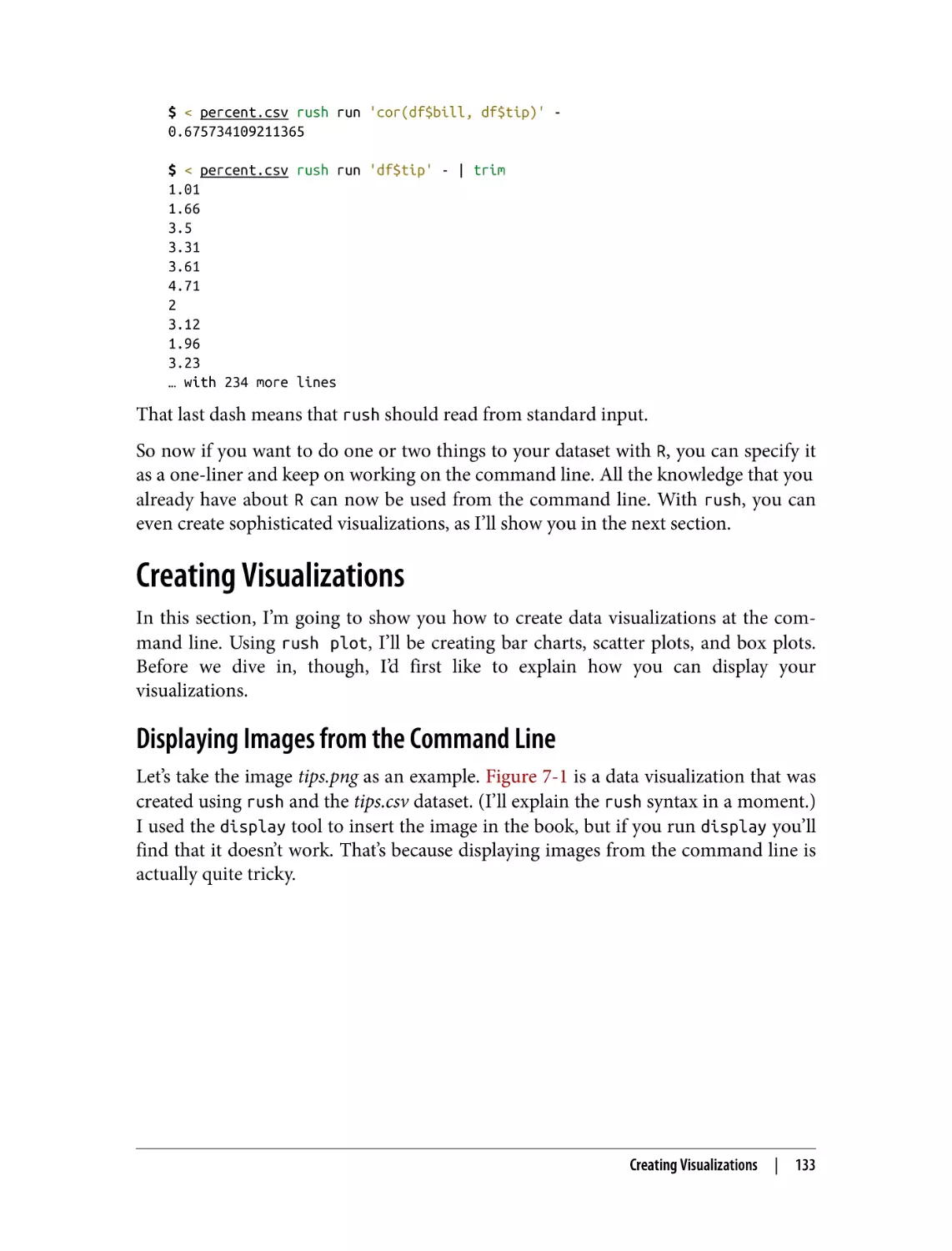 Creating Visualizations
Displaying Images from the Command Line