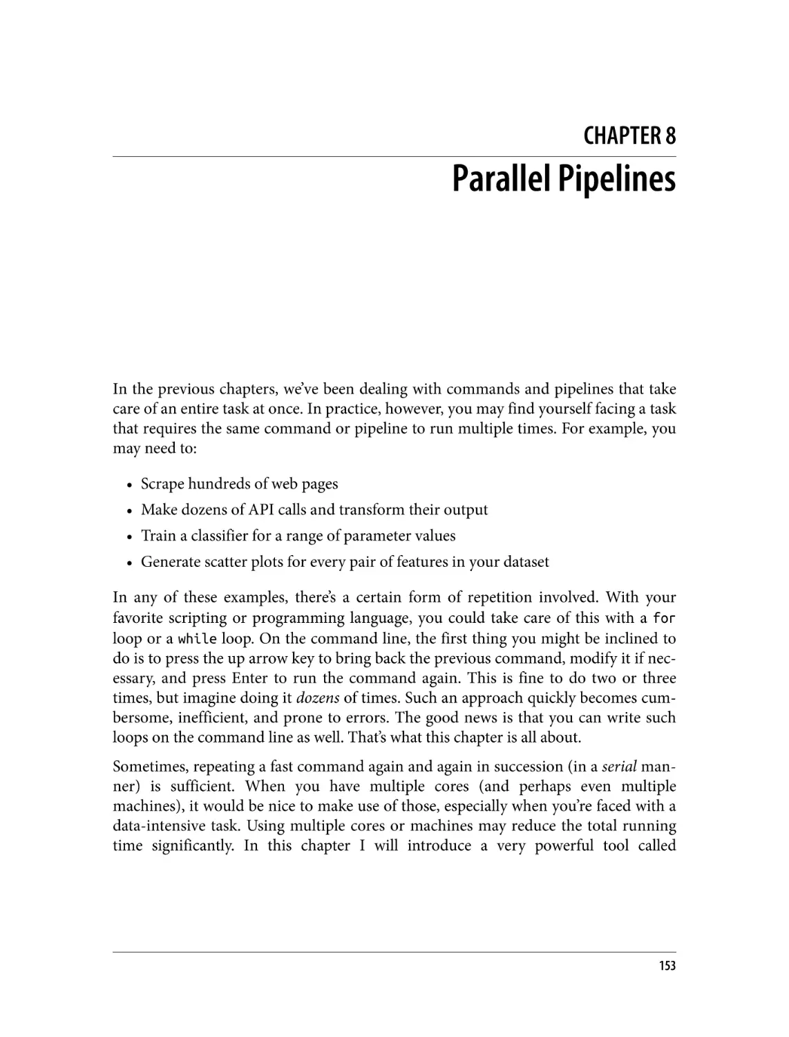 Chapter 8. Parallel Pipelines