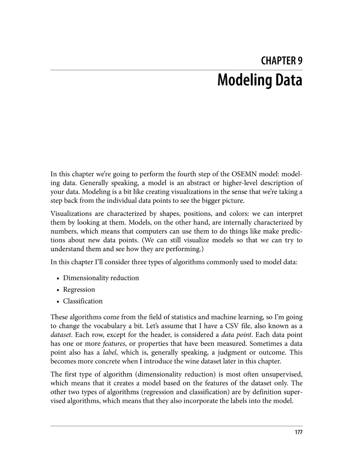 Chapter 9. Modeling Data