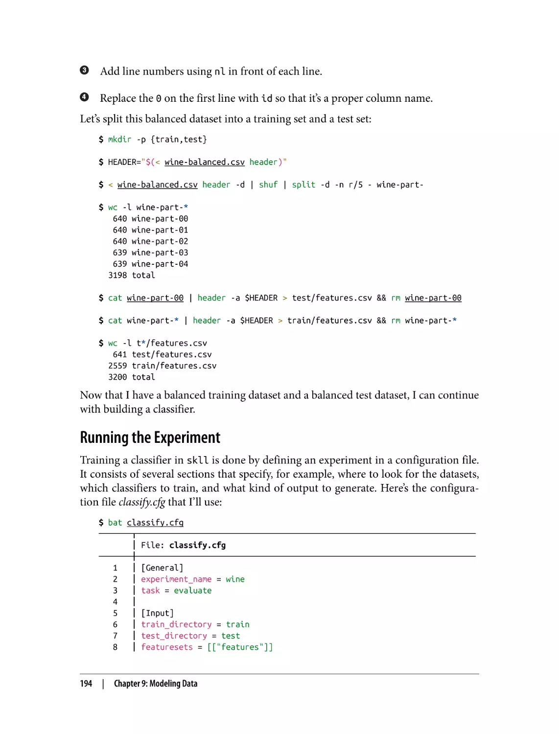 Running the Experiment