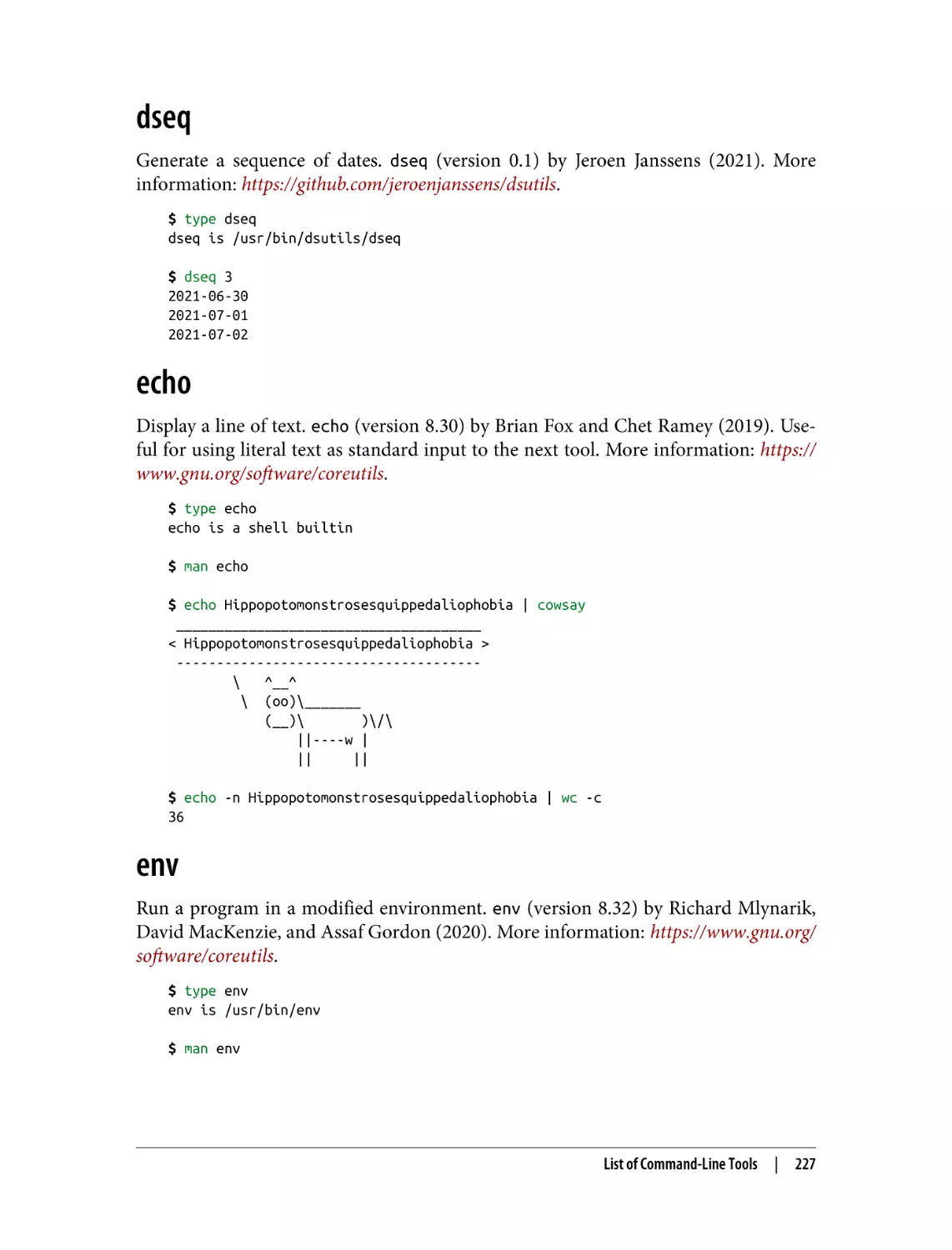 dseq
echo
env