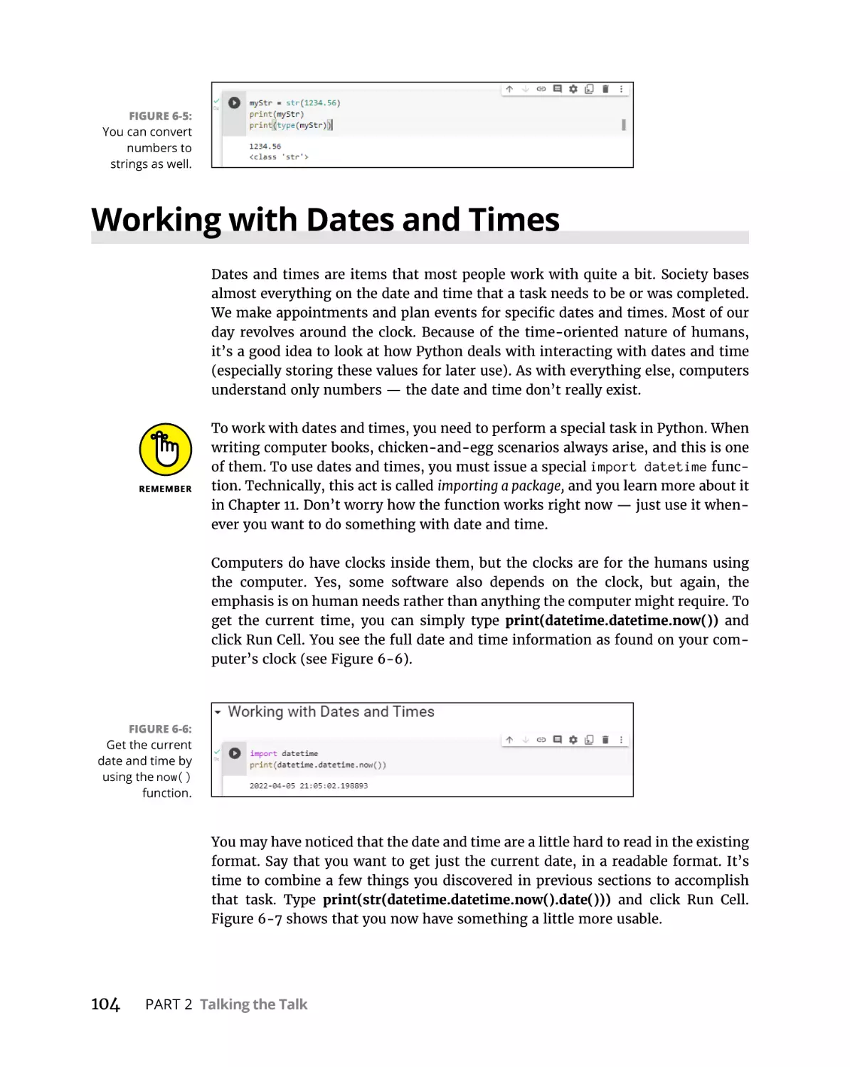Working with Dates and Times