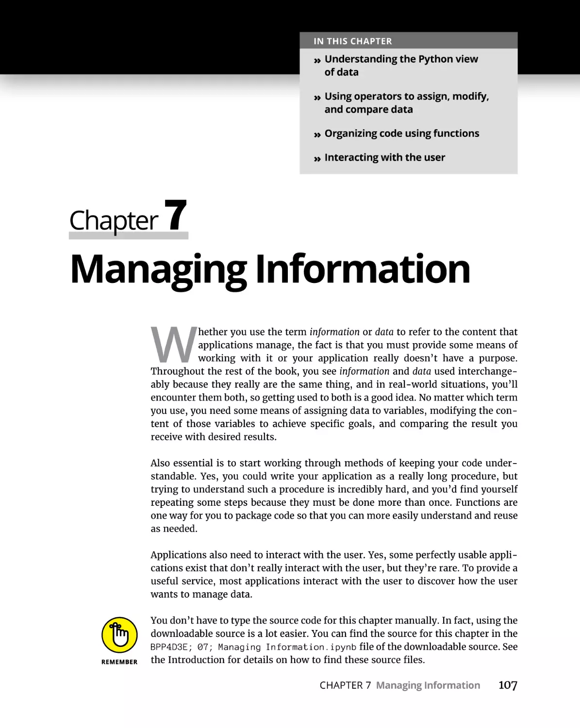 Chapter 7 Managing Information