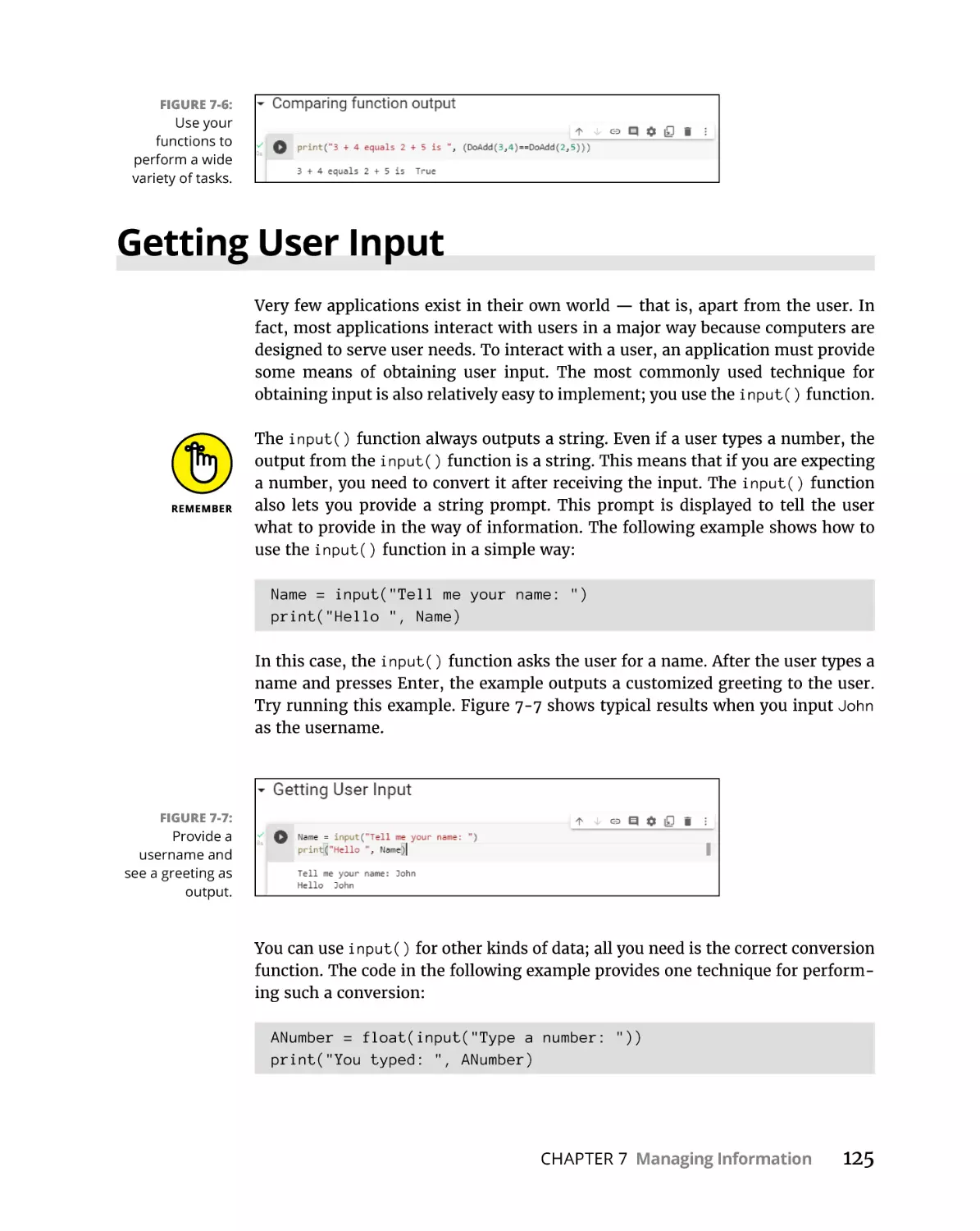 Getting User Input