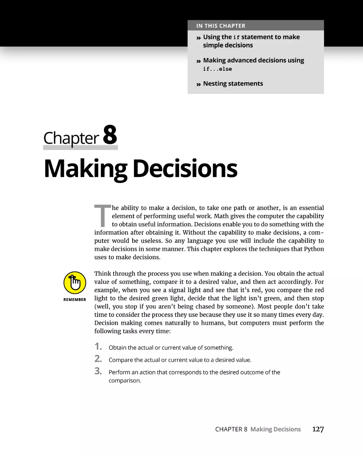 Chapter 8 Making Decisions