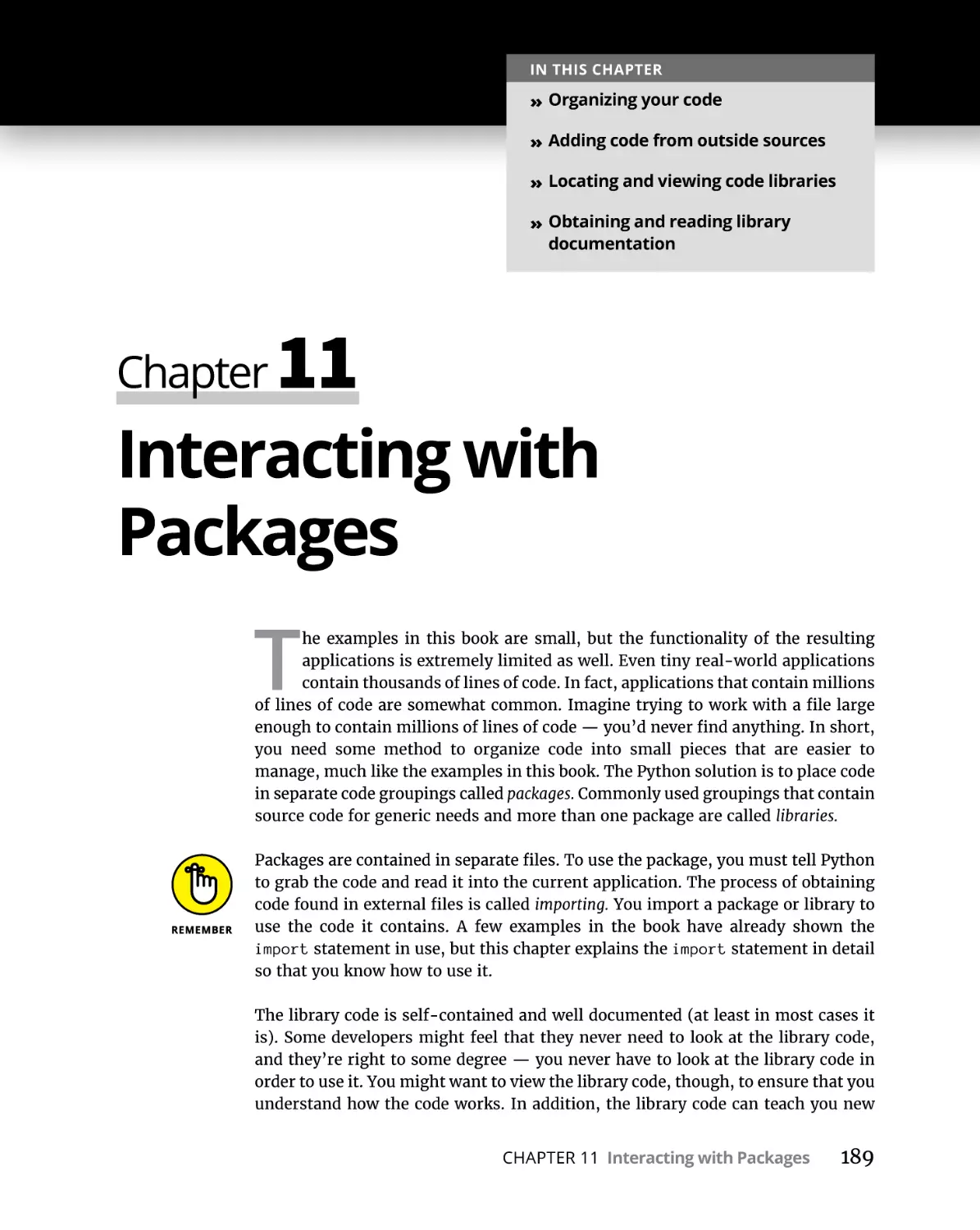 Chapter 11 Interacting with Packages