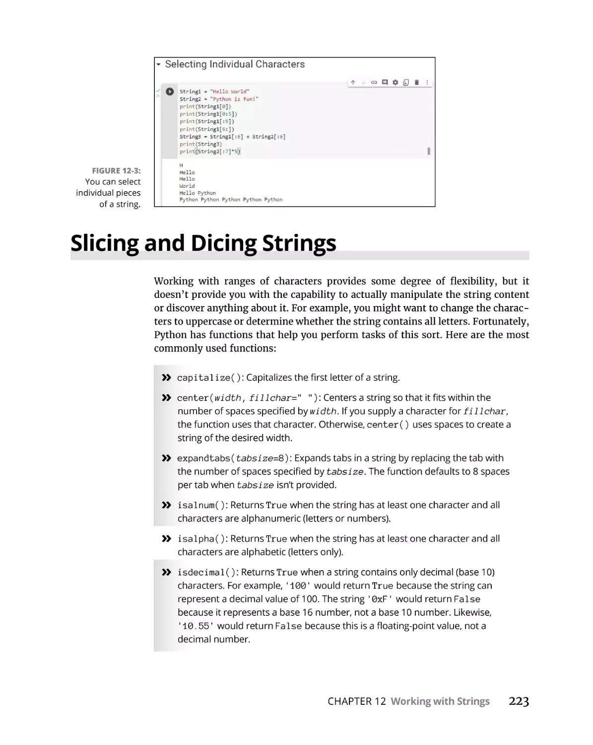 Slicing and Dicing Strings