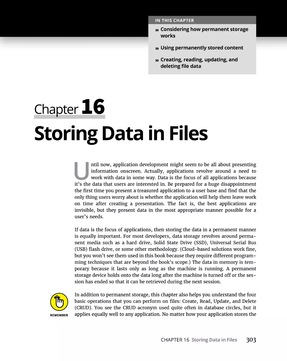 Chapter 16 Storing Data in Files
