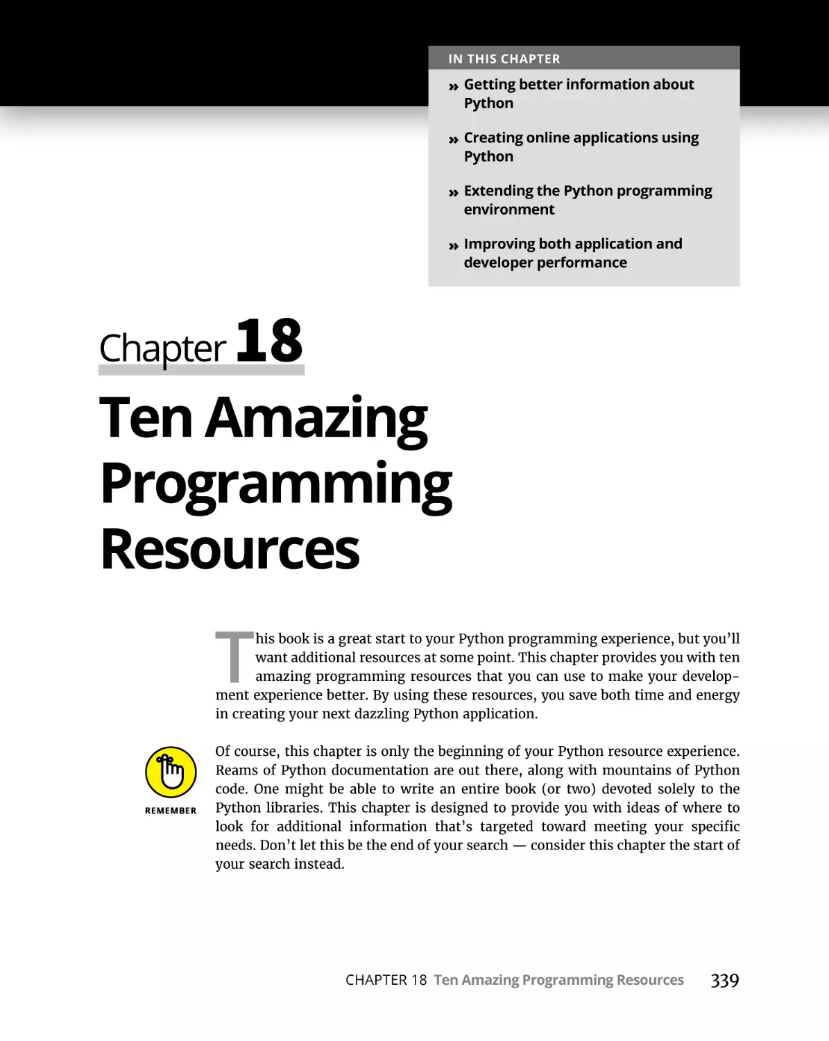 Chapter 18 Ten Amazing Programming Resources