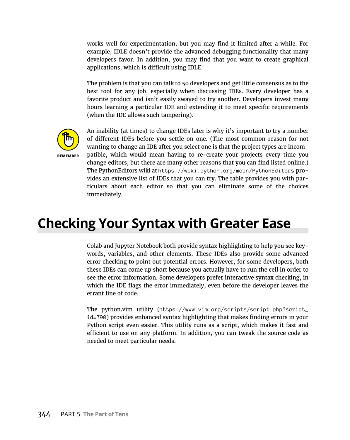 Checking Your Syntax with Greater Ease