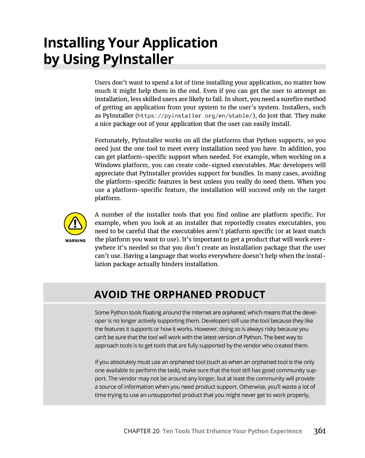 Installing Your Application by Using PyInstaller
