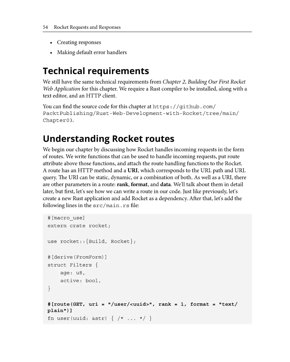 Technical requirements
Understanding Rocket routes