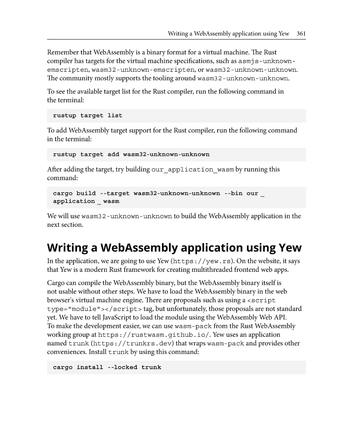 Writing a WebAssembly application using Yew