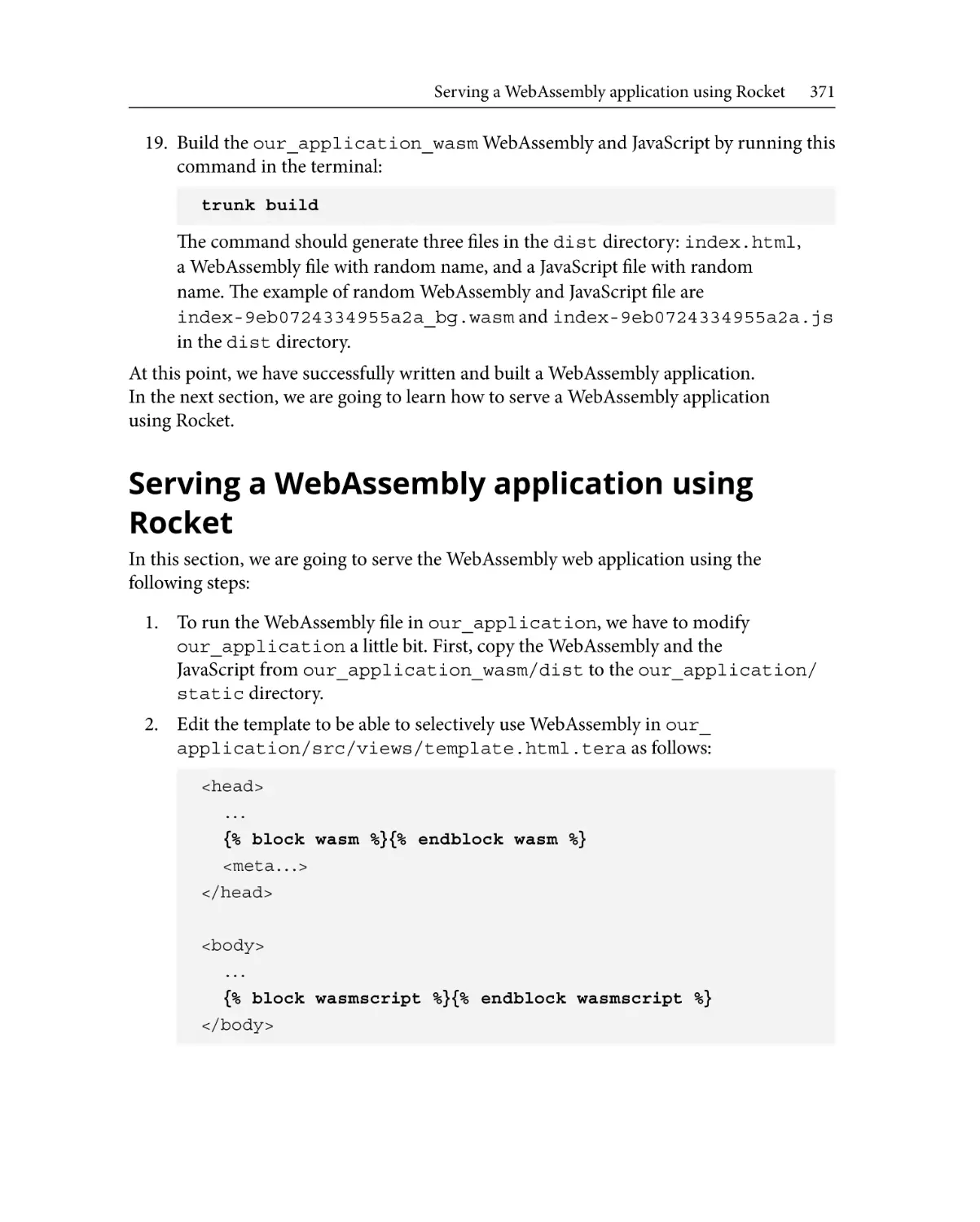 Serving a WebAssembly application using Rocket