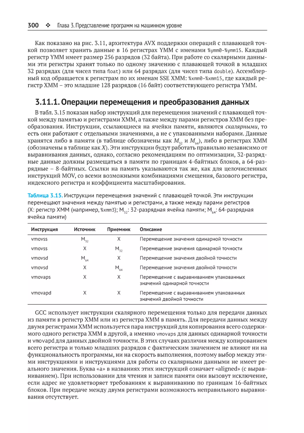 3.11.1. Операции перемещения и преобразования данных