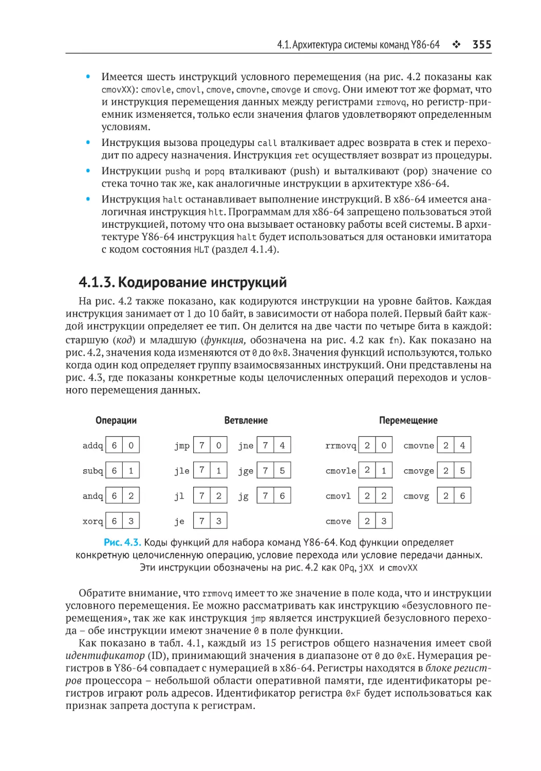 4.1.3. Кодирование инструкций