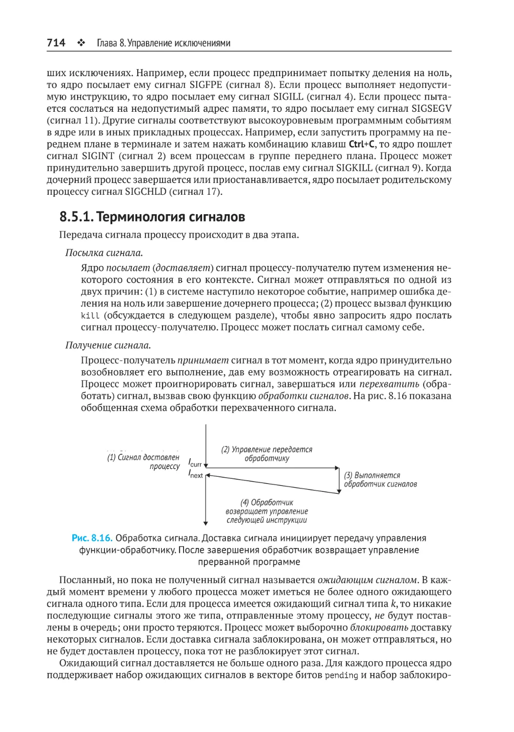 8.5.1. Терминология сигналов