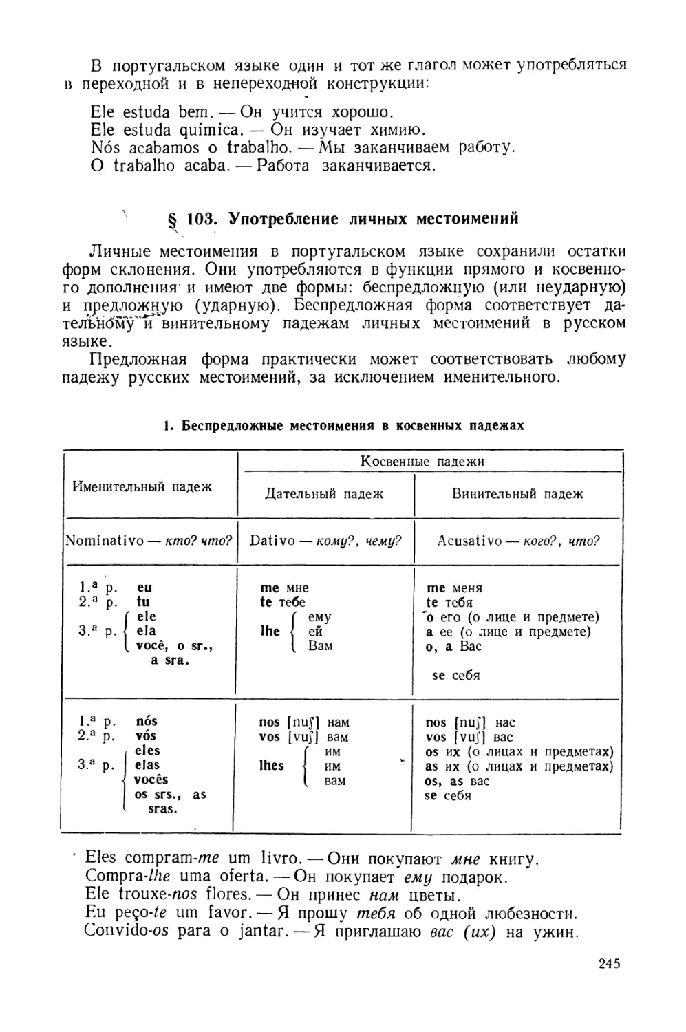 § 103. Употребление личных местоимений