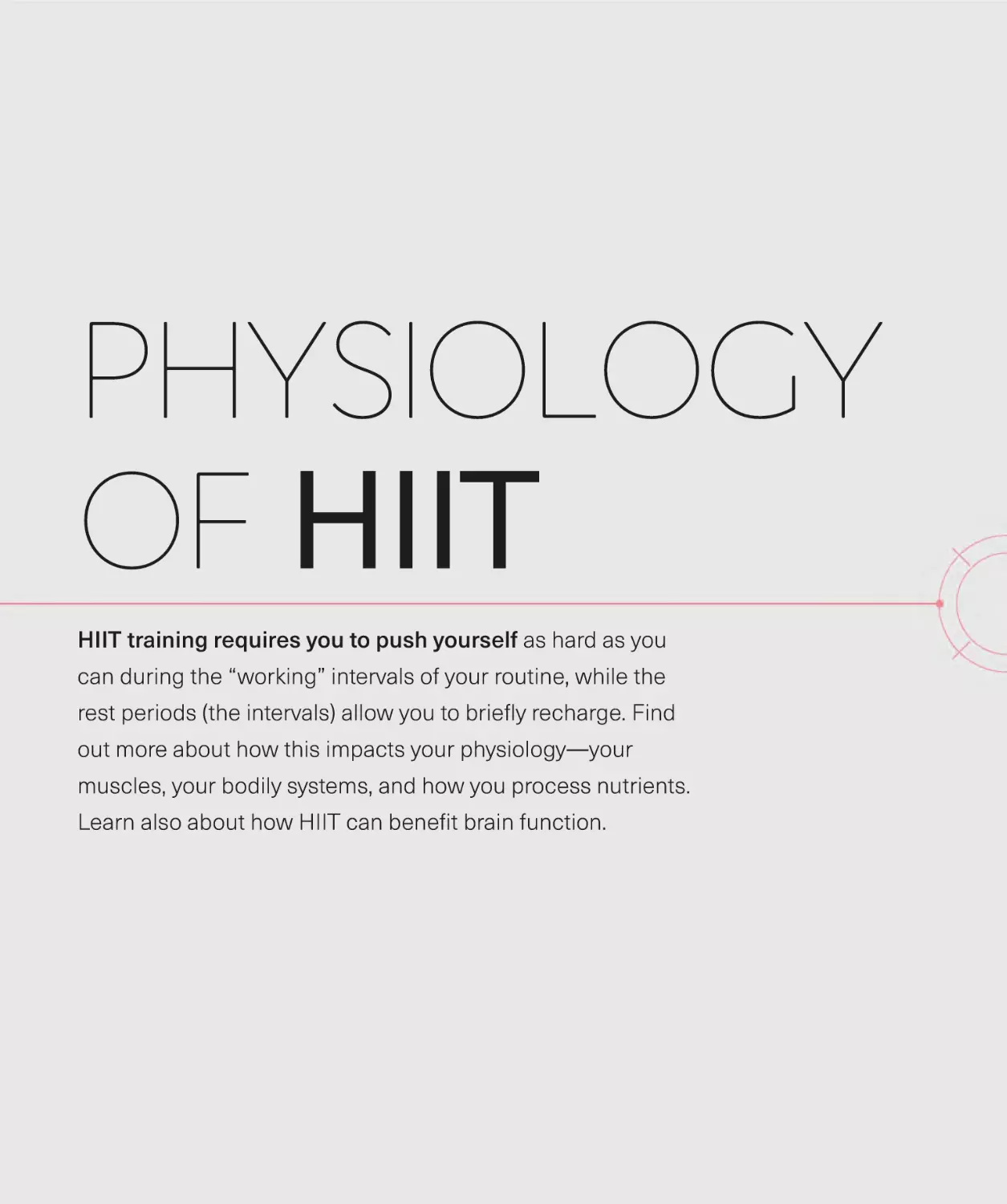 PHYSIOLOGY OF HIIT