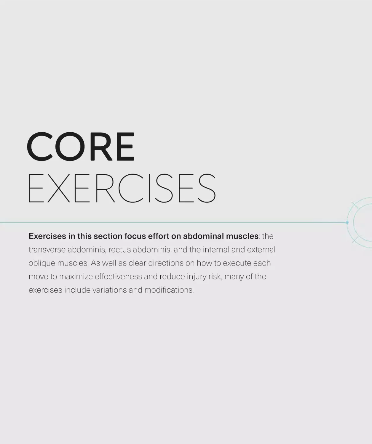 CORE EXERCISES