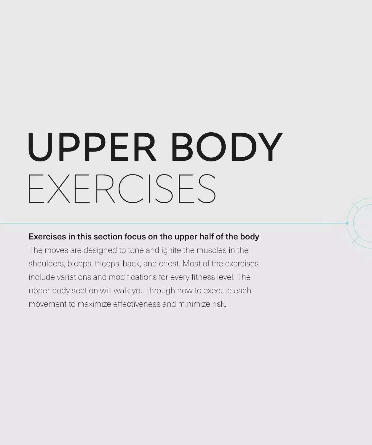 UPPER BODY EXERCISES