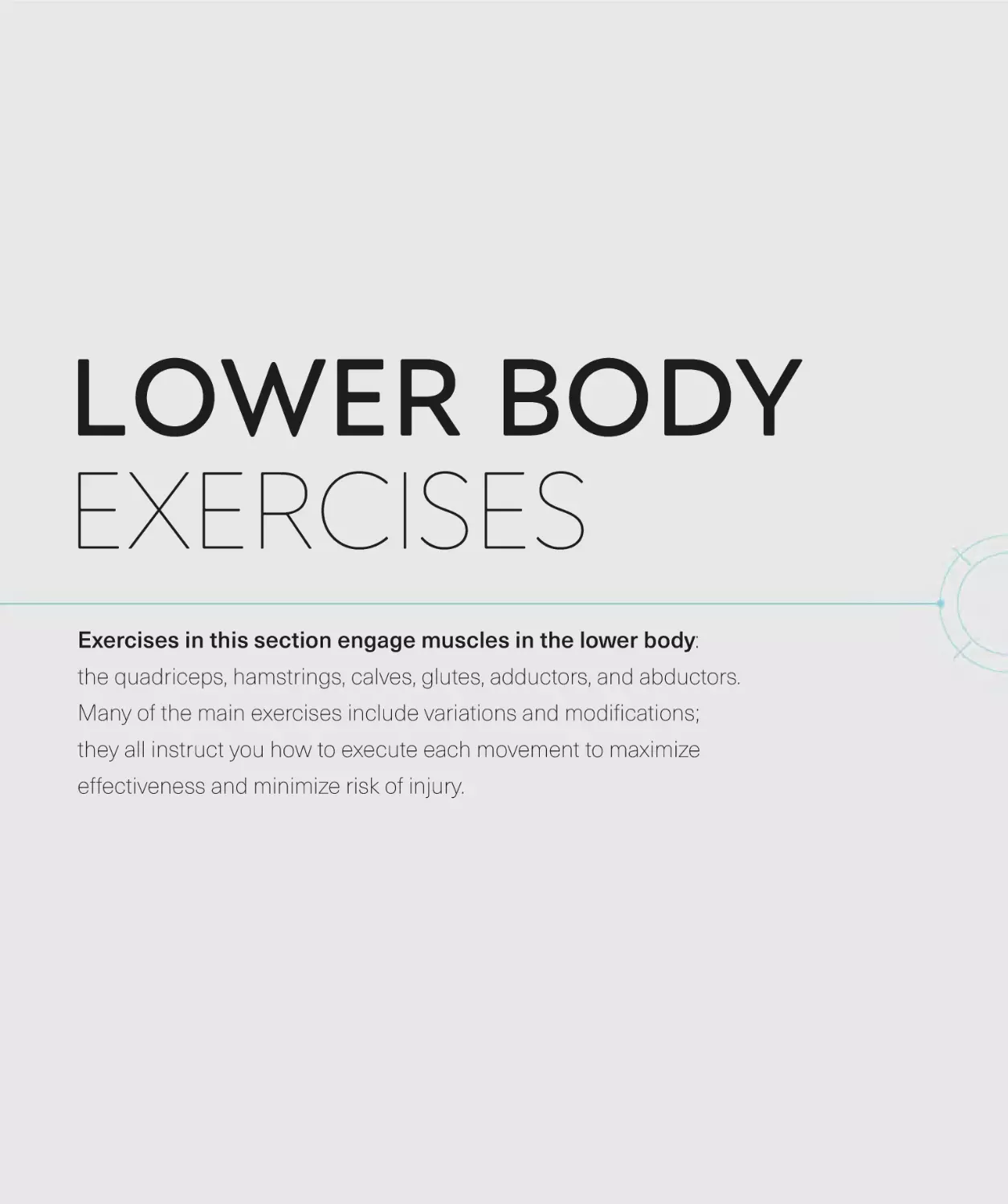 LOWER BODY EXERCISES