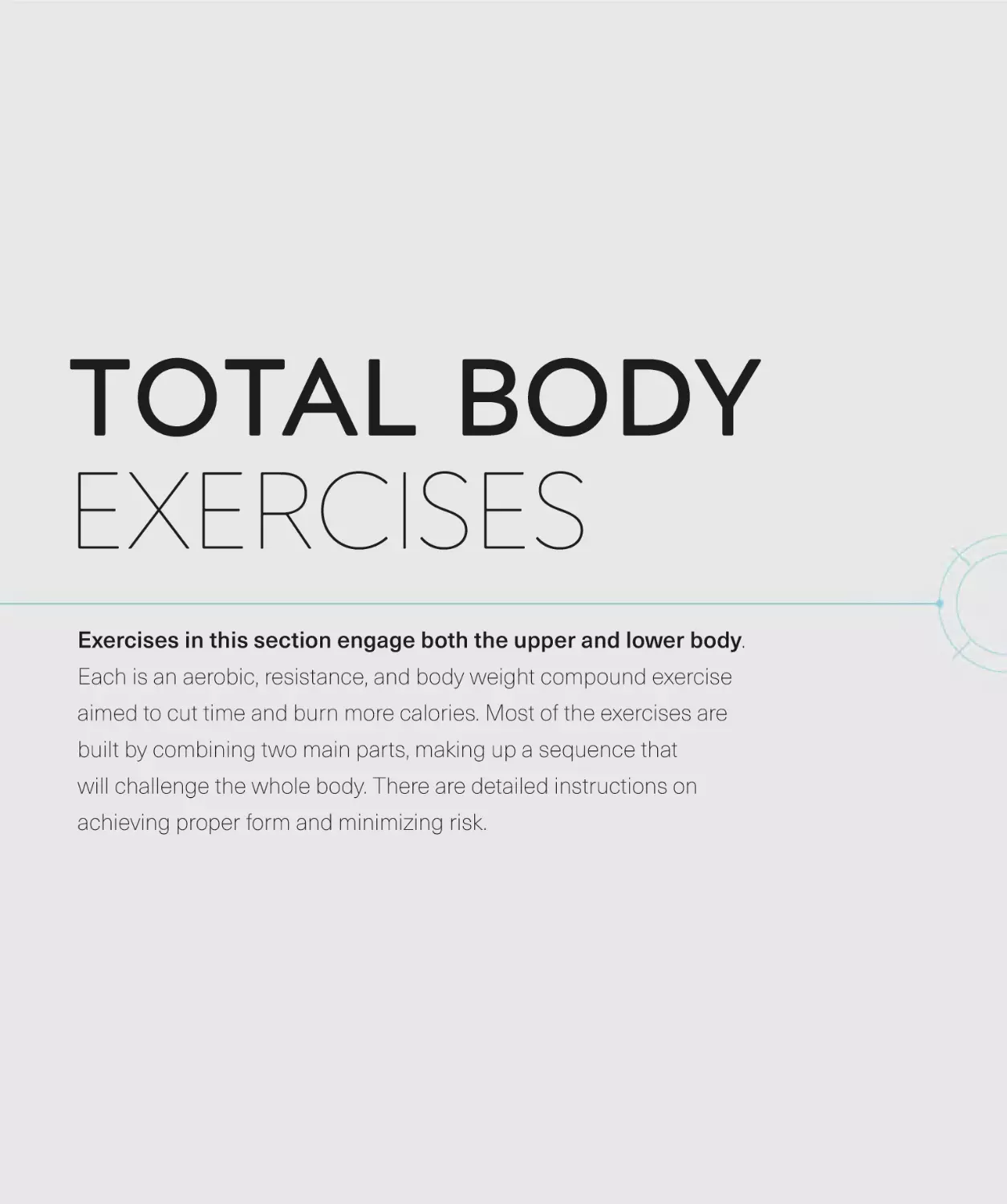 TOTAL BODY EXERCISES