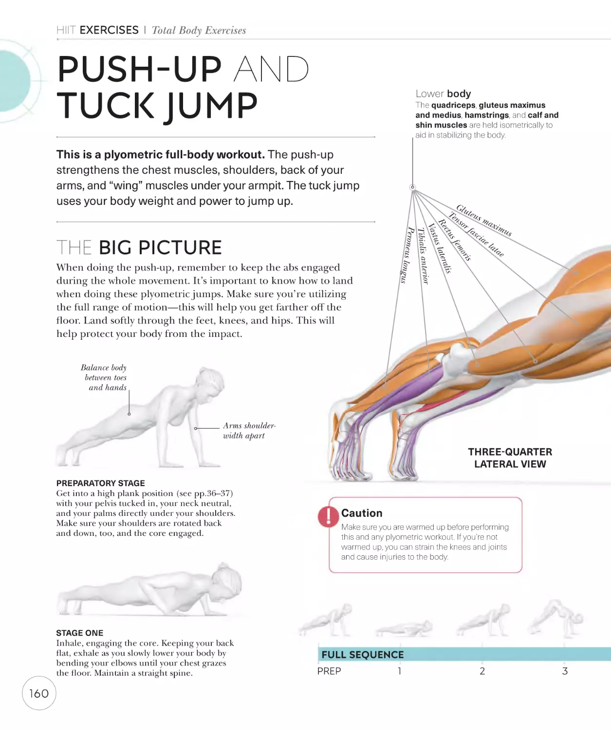 Push-up and tuck jump