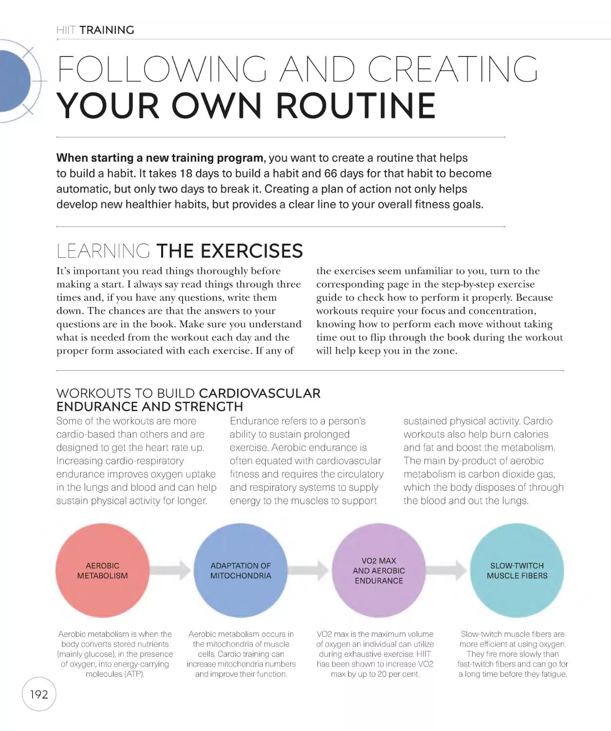 Following and creating your own routine