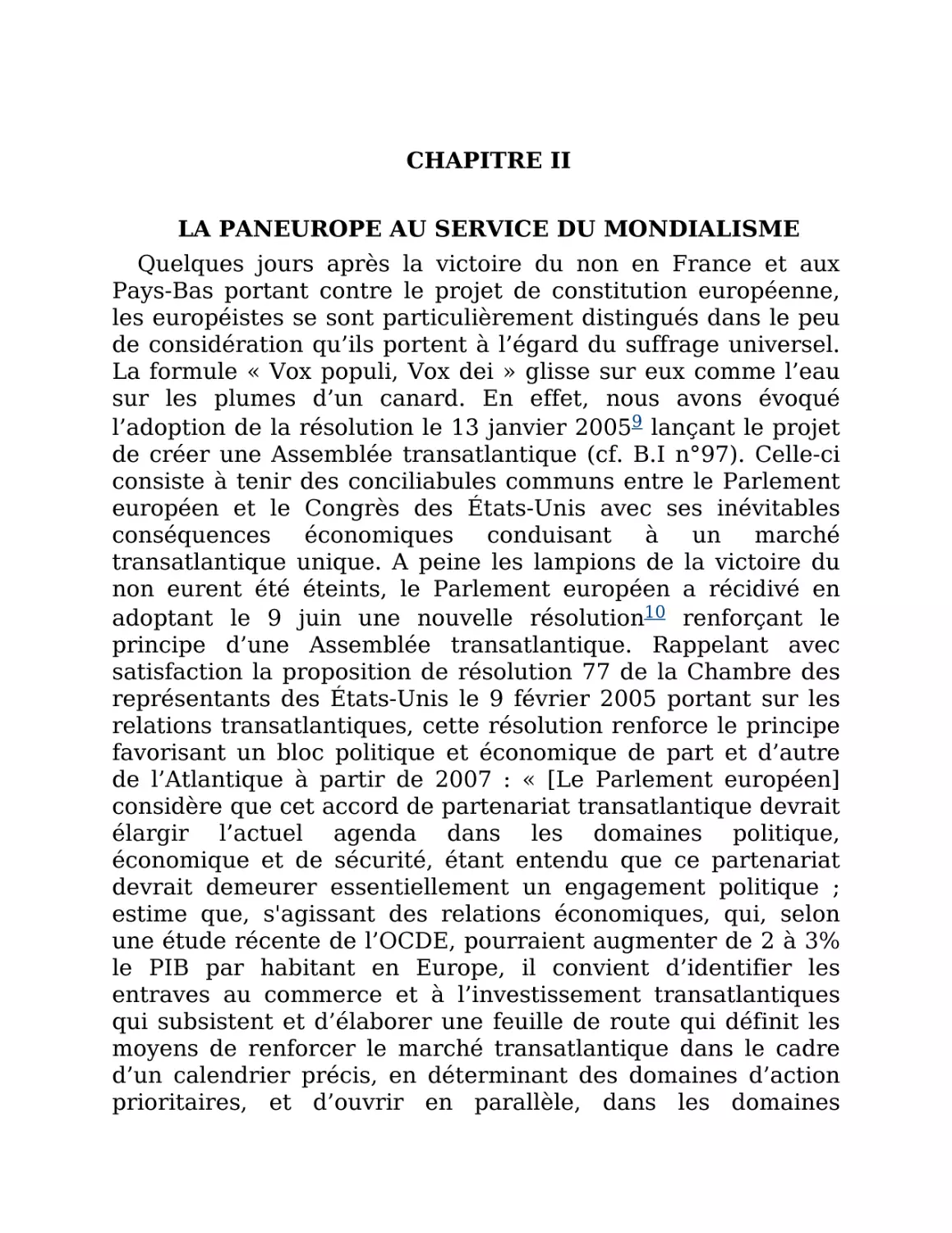 La paneurope au service du mondialisme