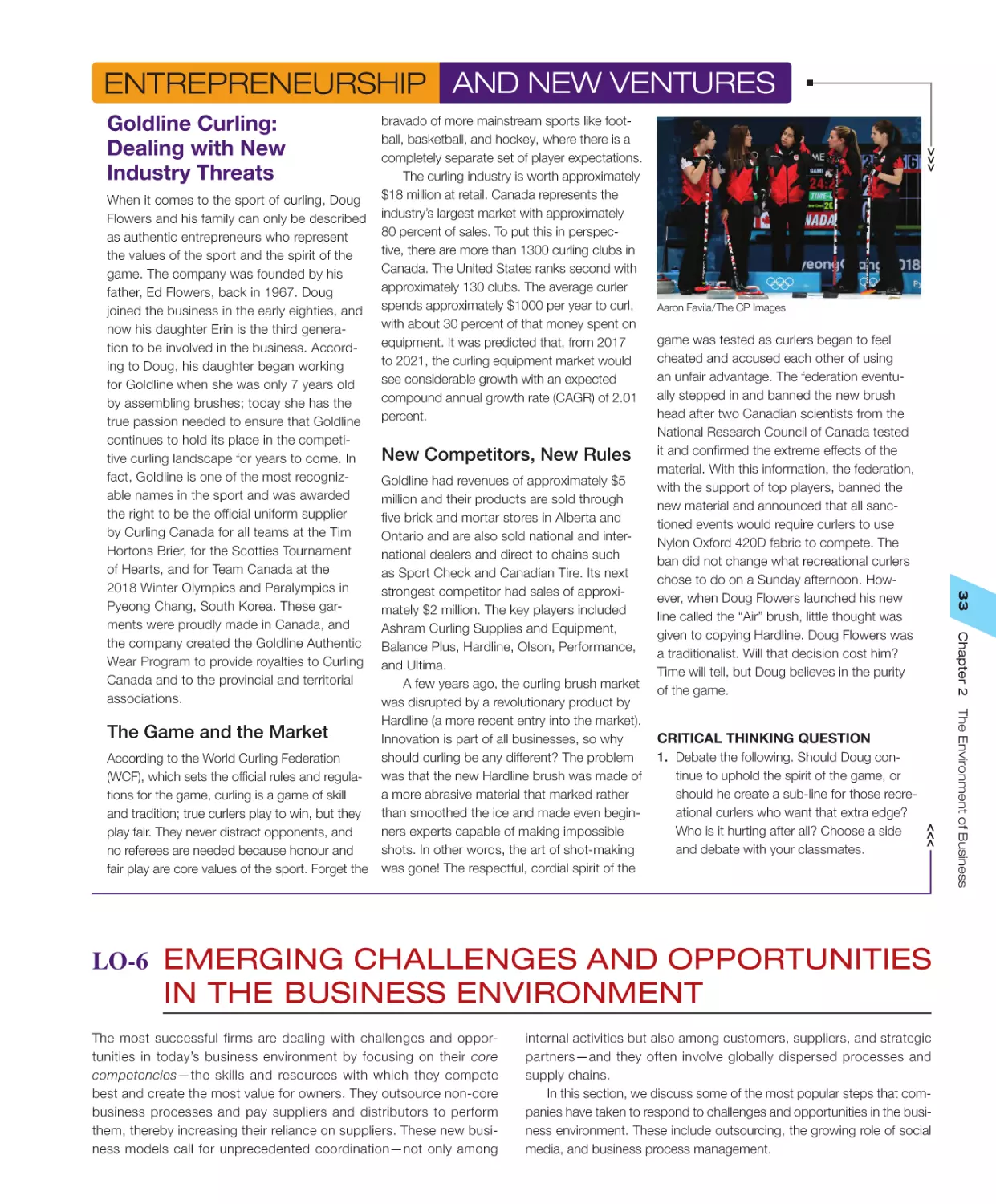 LO‐6 Emerging Challenges and Opportunities in the Business Environment