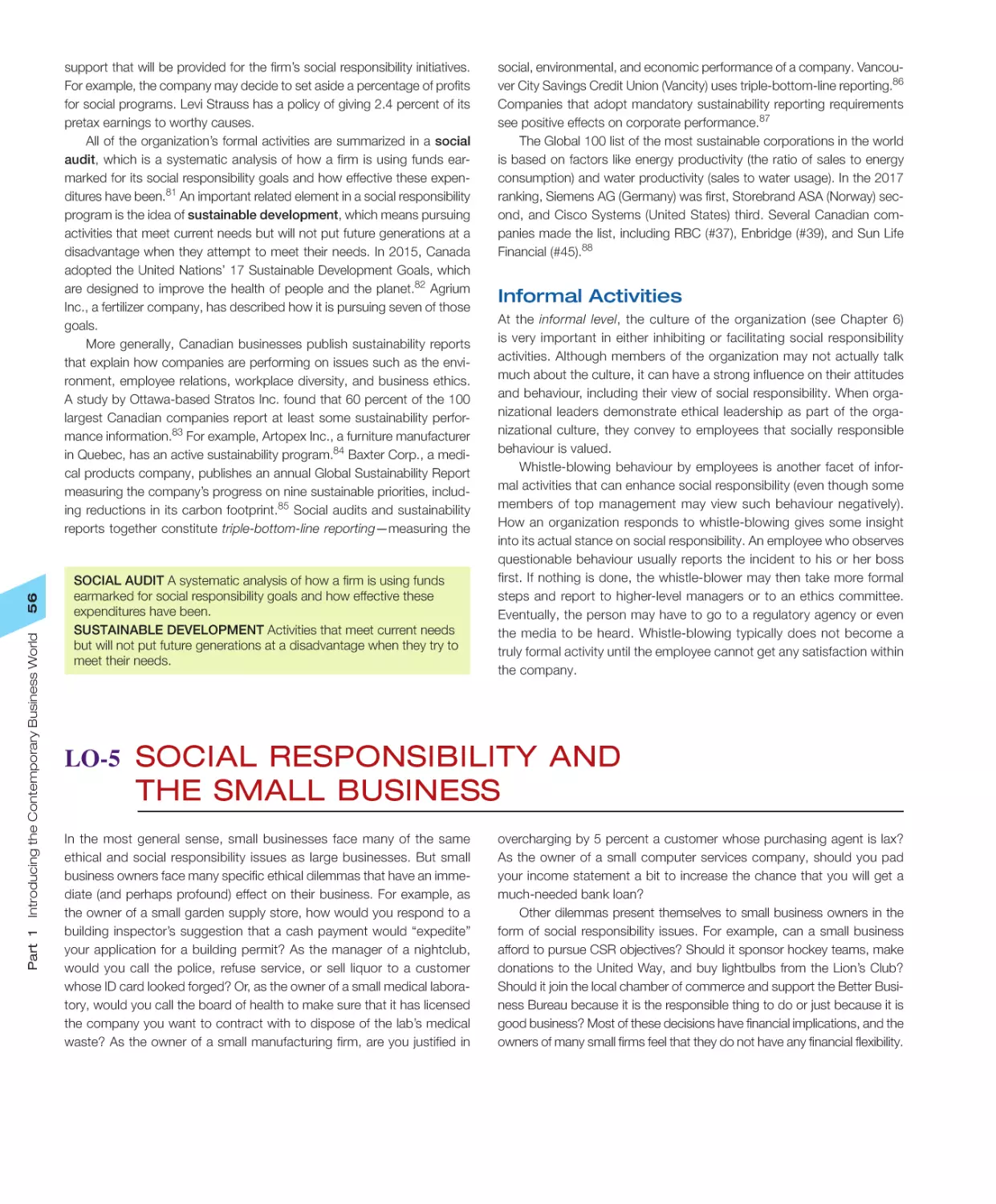 LO‐5 Social Responsibility and the Small Business