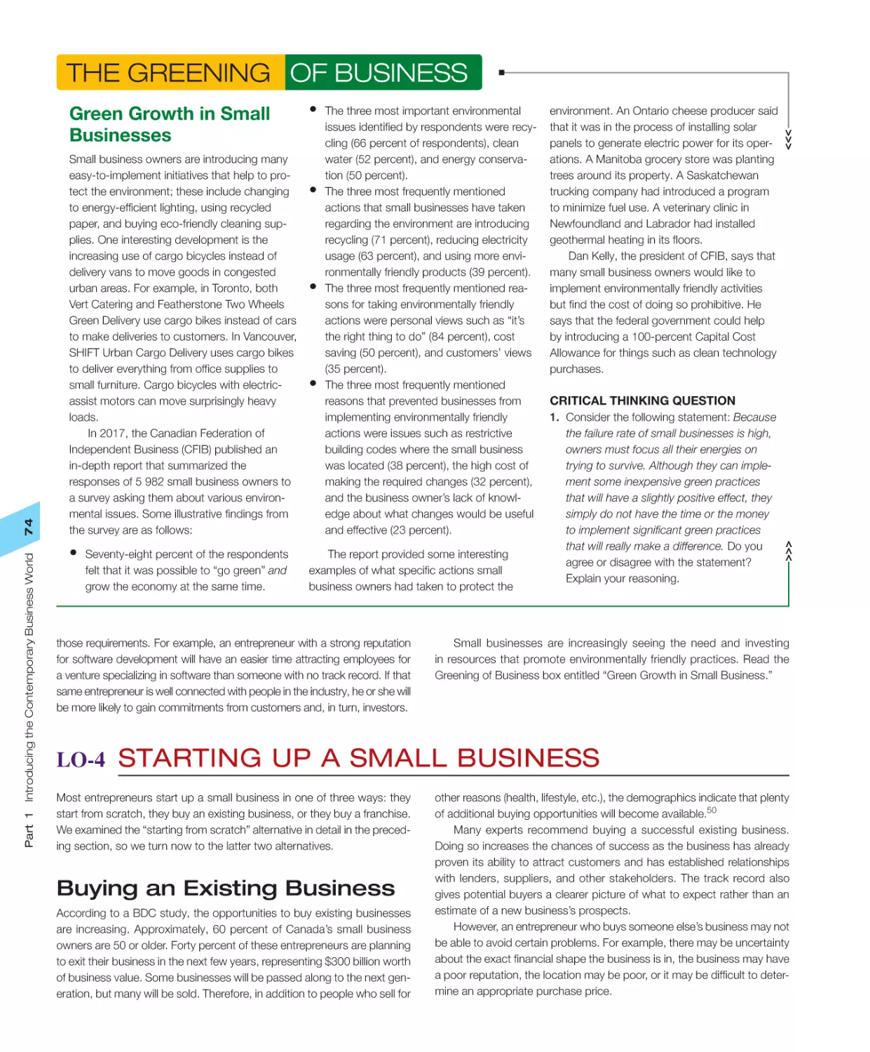LO‐4 Starting Up a Small Business