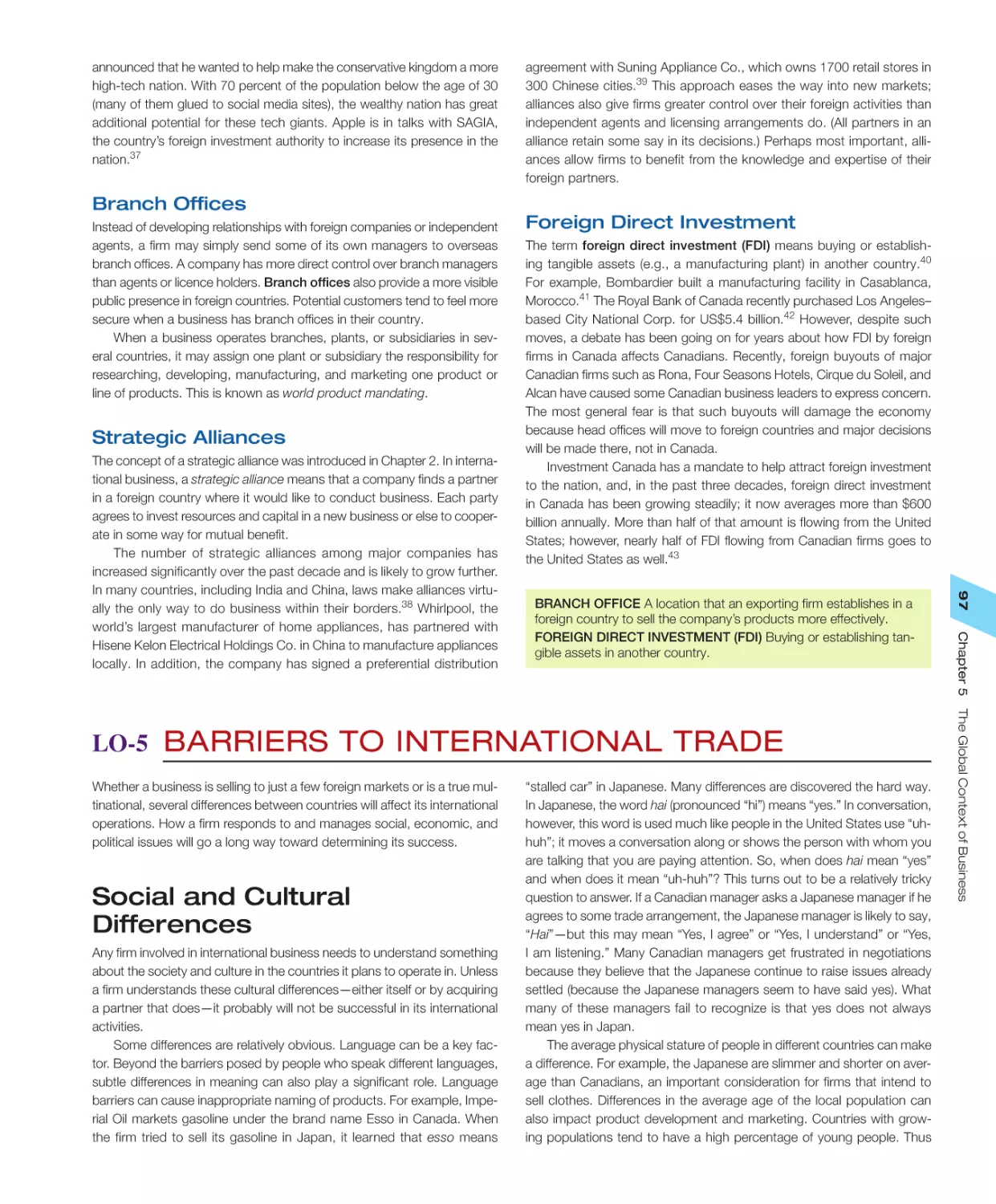 LO‐5 Barriers to International Trade
