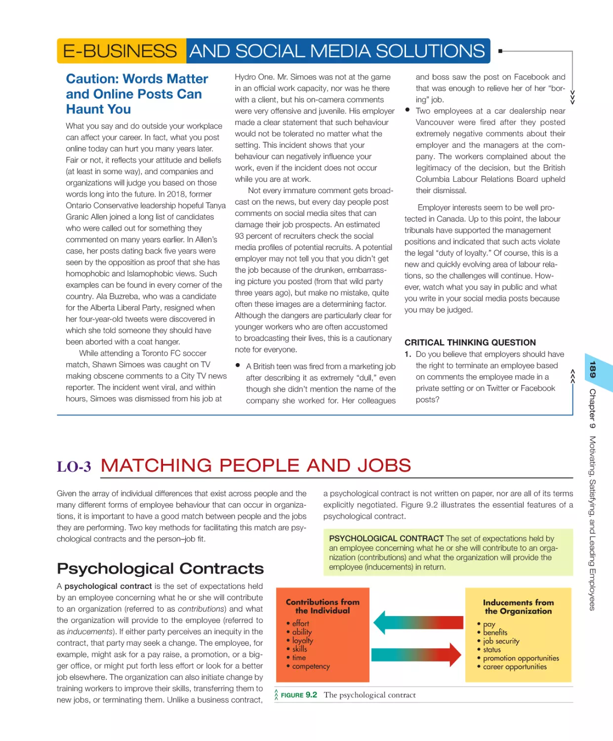 LO‐3 Matching People and Jobs