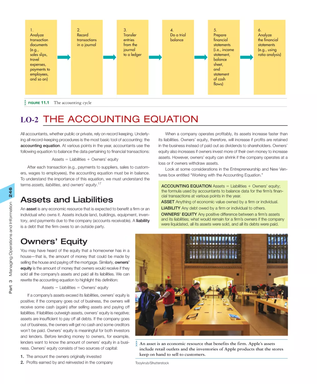 LO‐2 The Accounting Equation
Owners’ Equity