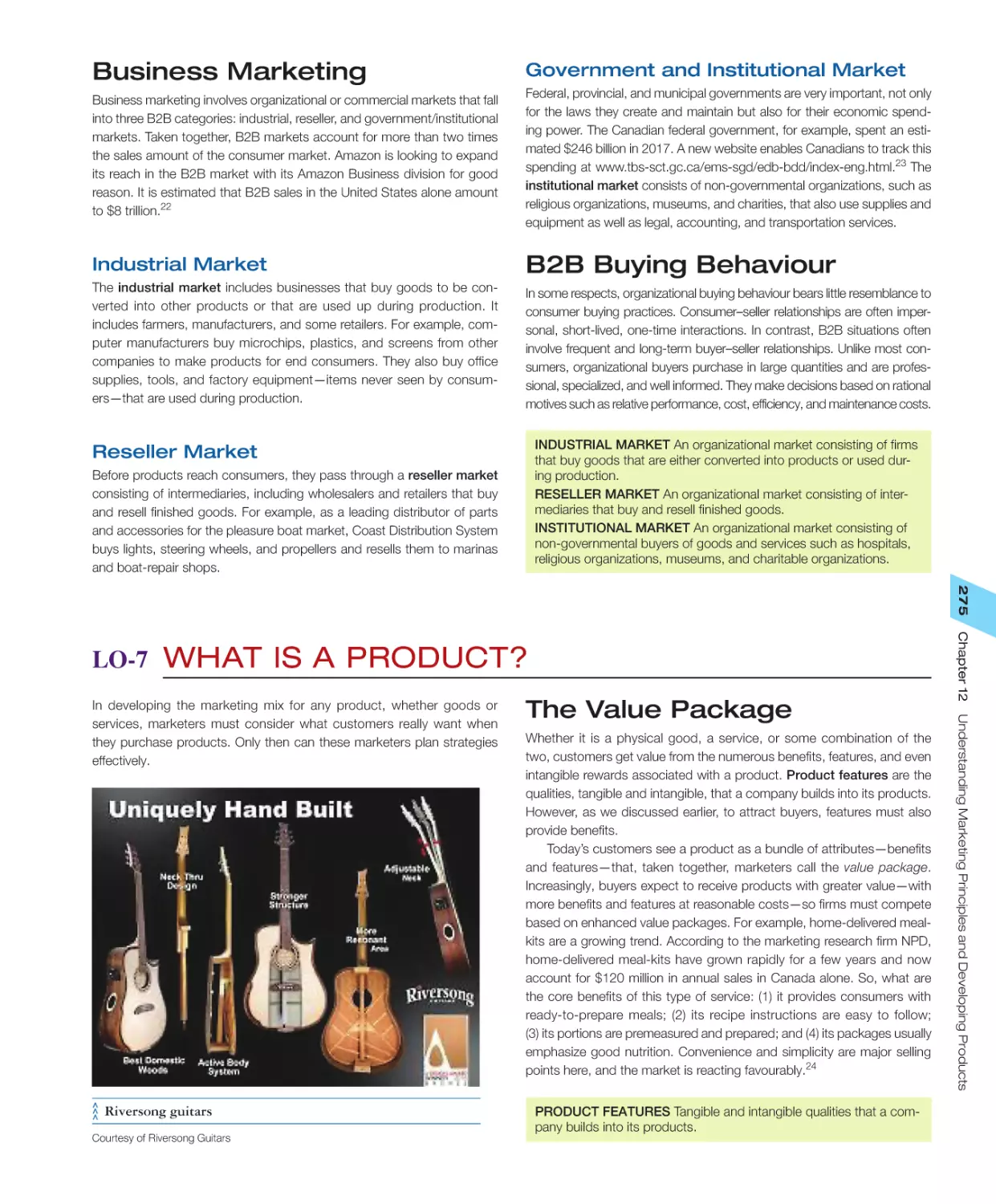 B2B Buying Behaviour
LO‐7 What Is a Product?