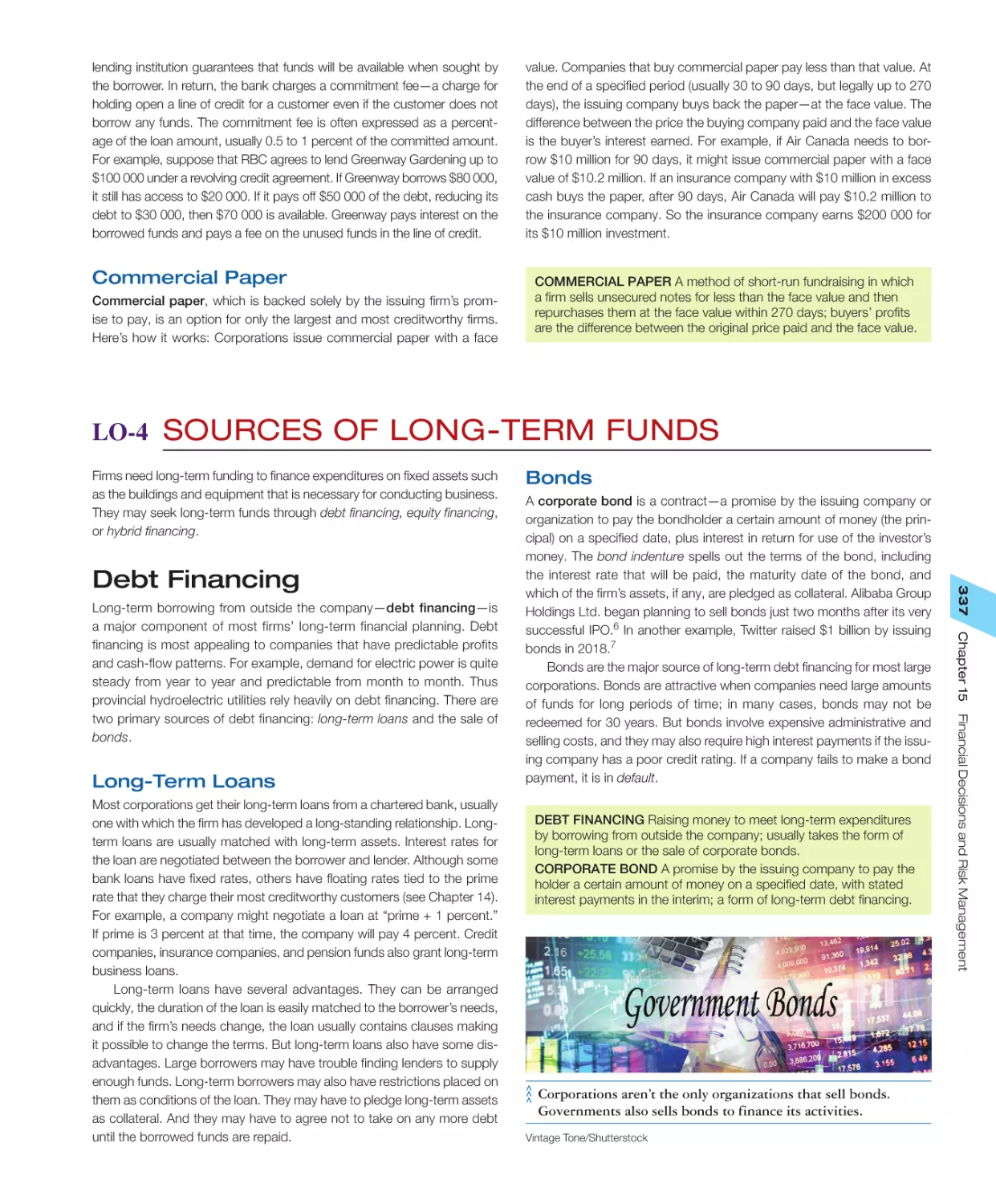 LO‐4 Sources of Long‐Term Funds
