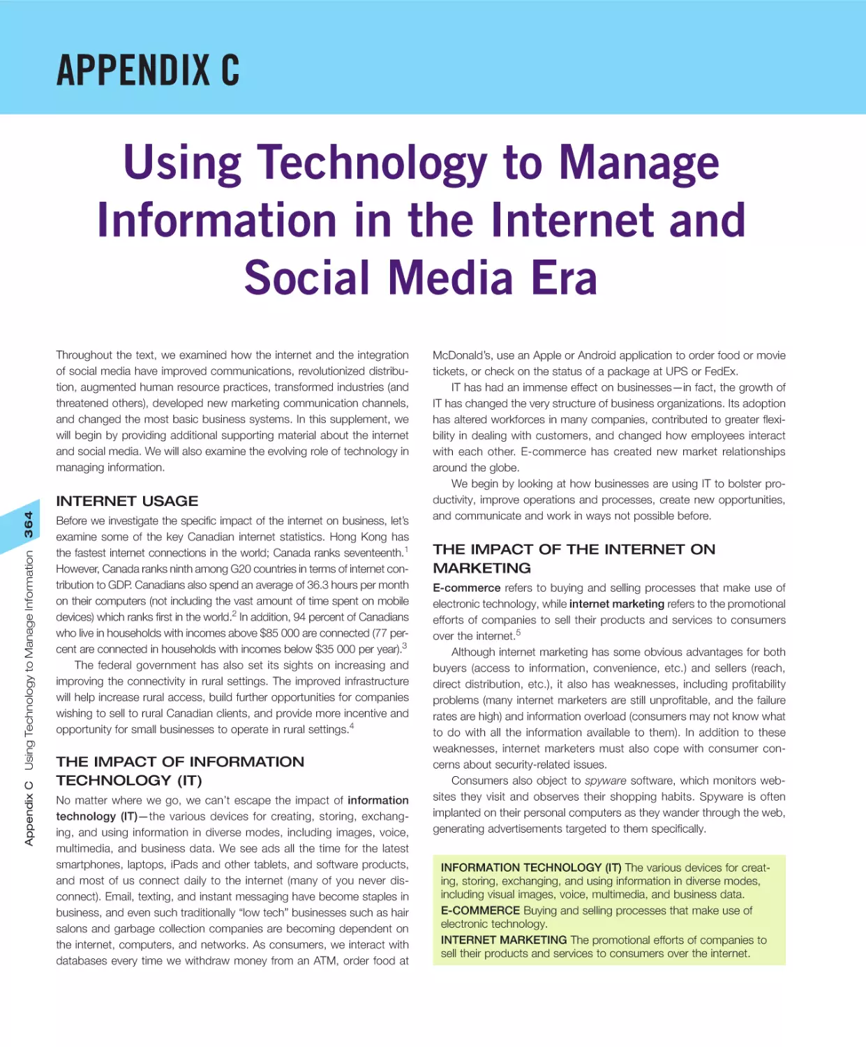 Appendix C Using Technology to Manage Information in the Internet and Social Media Era
