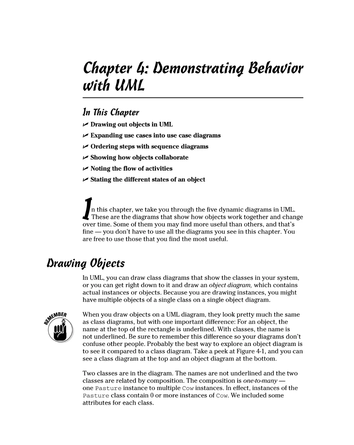 Chapter 4
Drawing Objects
