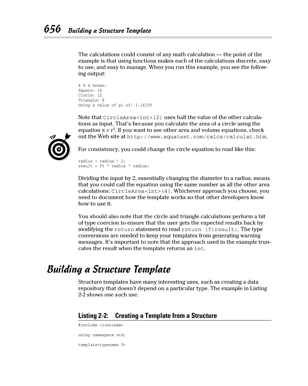 Building a Structure Template