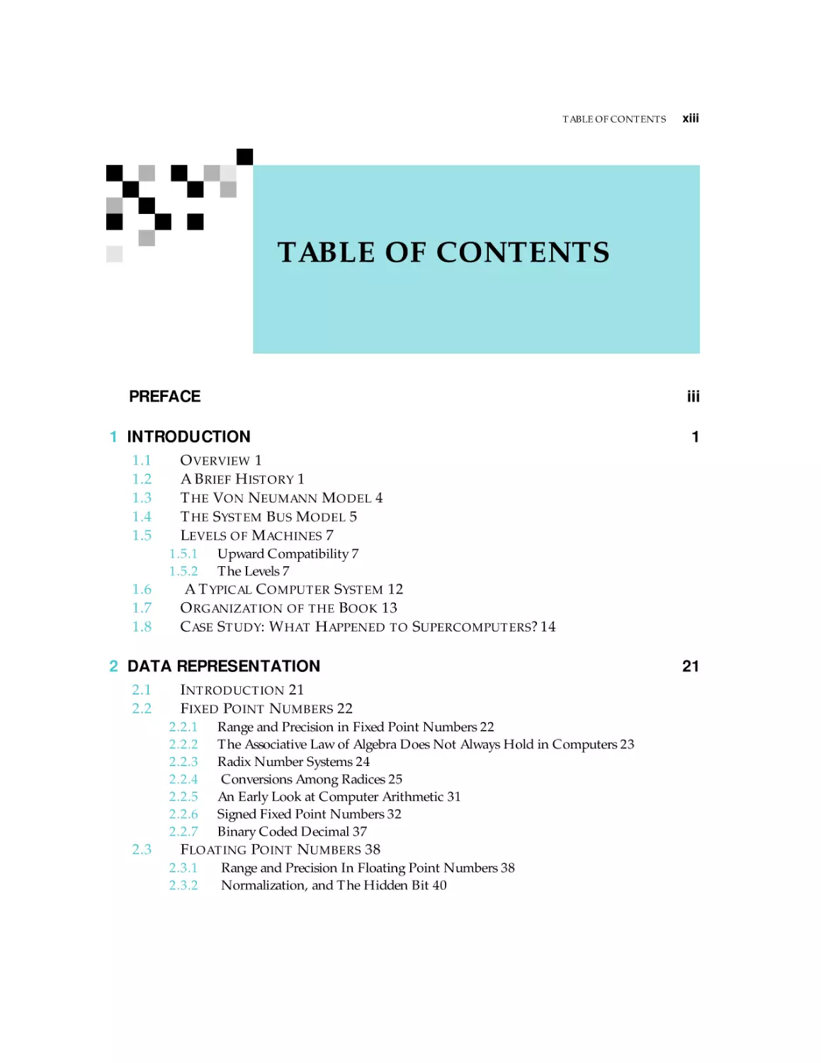 Table of Contents